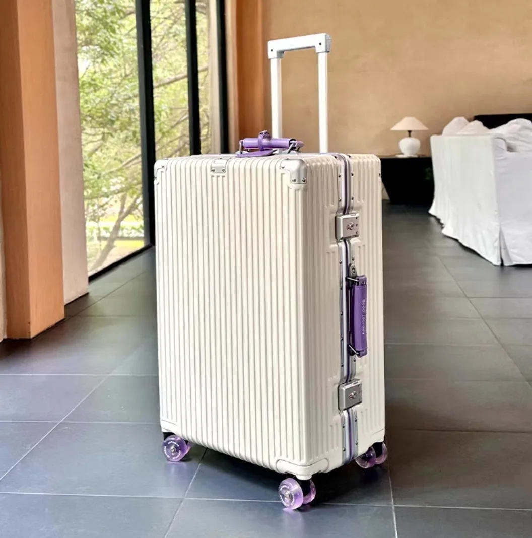 Aluminum Frame Carry On Luggage - Reiskoffer met aluminium frame, kleurrijke stille