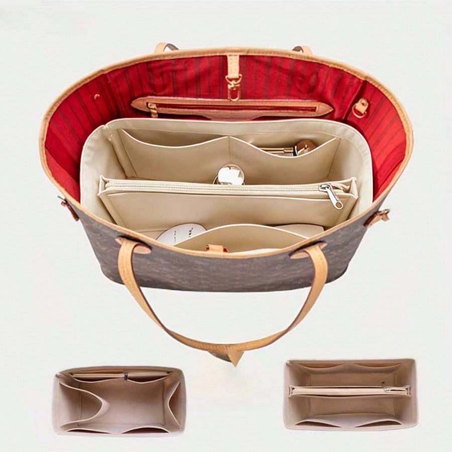 Cosmetic Bags - Vilt tasorganizer met meerdere vakken, cosmetische
