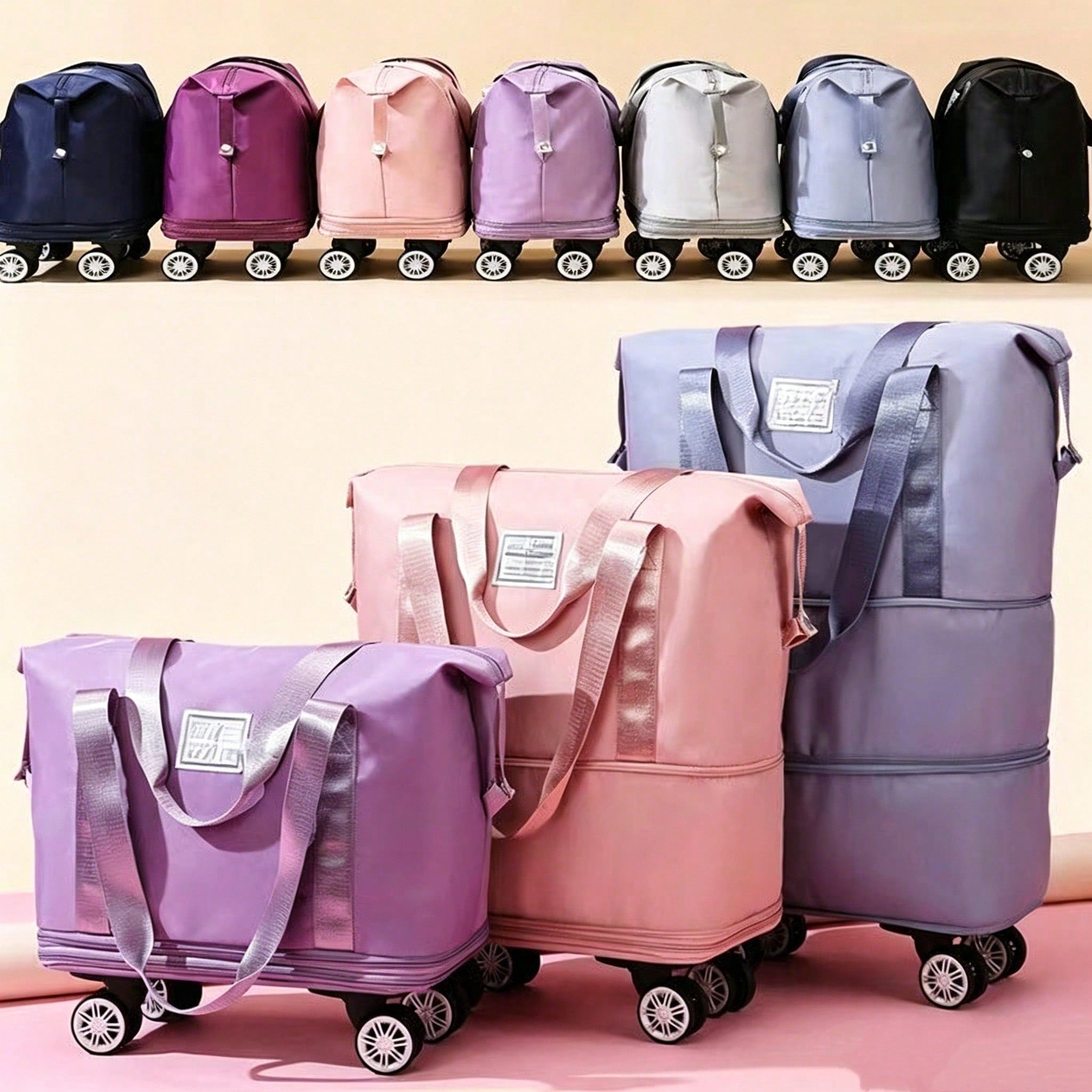 Uitbreidbare reistas met wiele - Foldable Rolling Luggage Bag recensie en prijs