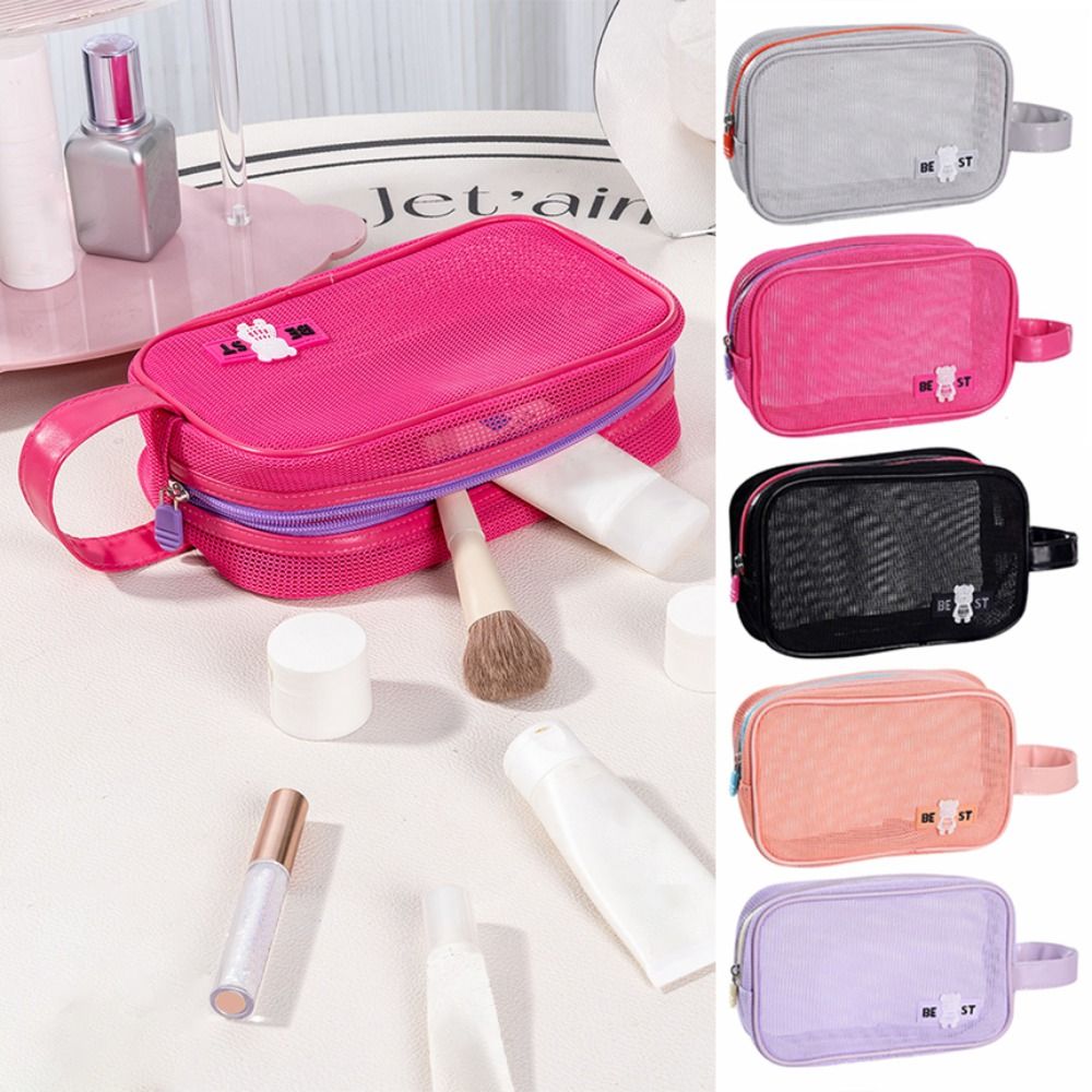 Duurzame make-uptas van mesh m - Cosmetic Bags recensie en prijs
