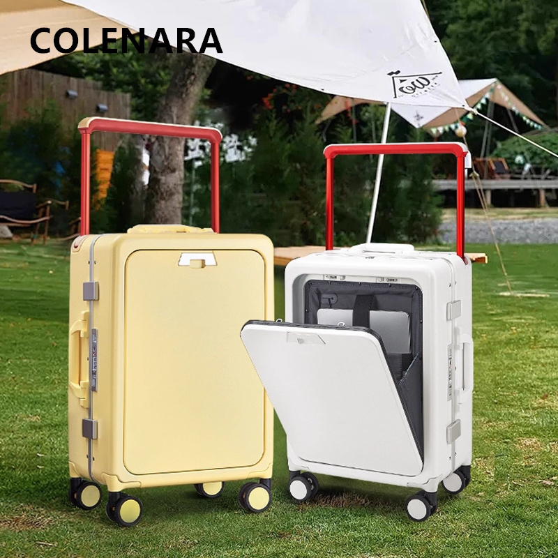 COLENARA Rolbagage met voorope - Front Opening Laptop Luggage 24 Inch recensie en prijs