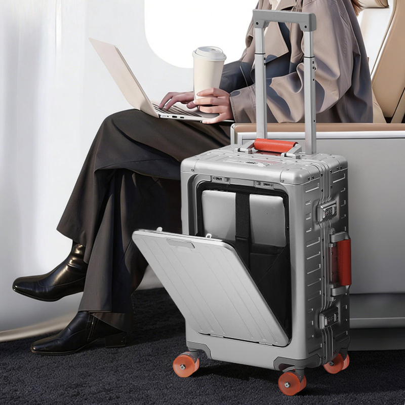 Volledig aluminium magnesiumle - Front Opening Laptop Luggage 24 Inch recensie en prijs